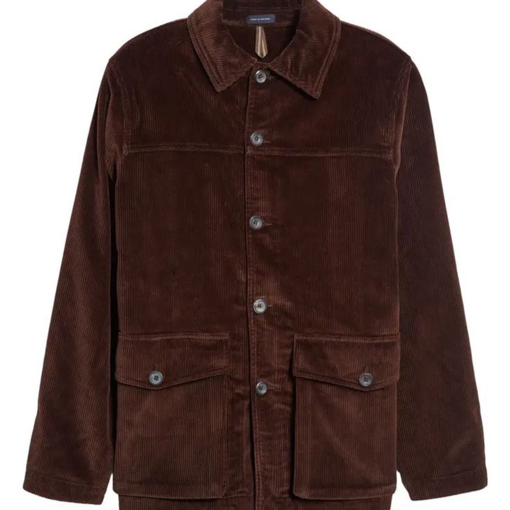 Drake’s Donkey Chore Corduroy Coat Brown
